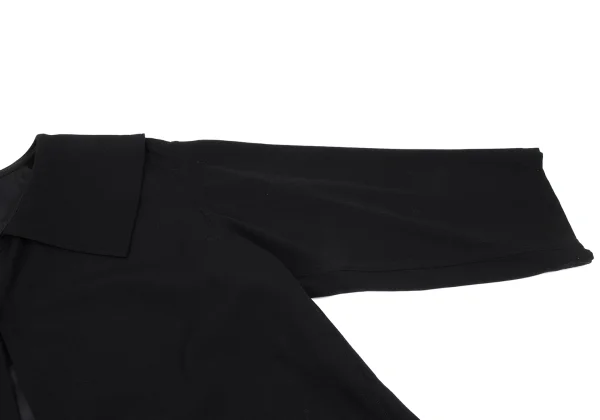 Y's Wool Cape Collar Hook-and-eye Coat K-168022_005