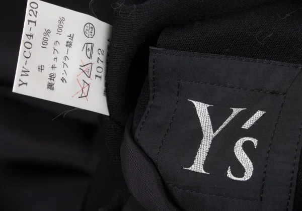 Y's Wool Cape Collar Hook-and-eye Coat K-168022_019