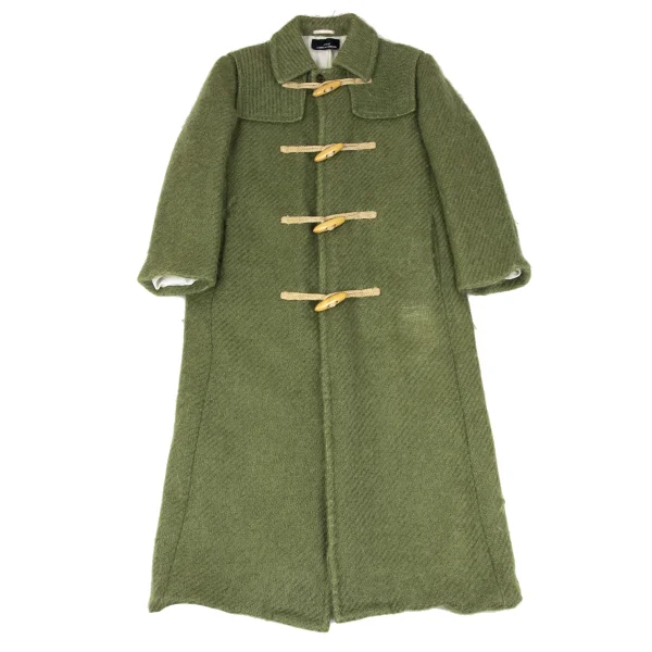 tricot COMME des GARCONS Wool Blend Yoke Switching Duffle Coat K-168023_002