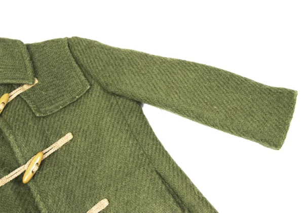 tricot COMME des GARCONS Wool Blend Yoke Switching Duffle Coat K-168023_006