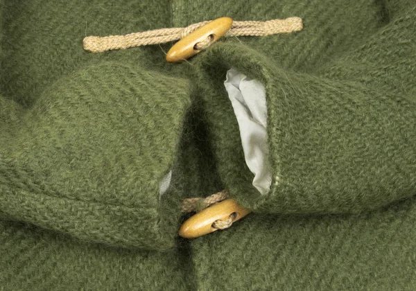 tricot COMME des GARCONS Wool Blend Yoke Switching Duffle Coat K-168023_007