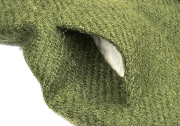 tricot COMME des GARCONS Wool Blend Yoke Switching Duffle Coat K-168023_011