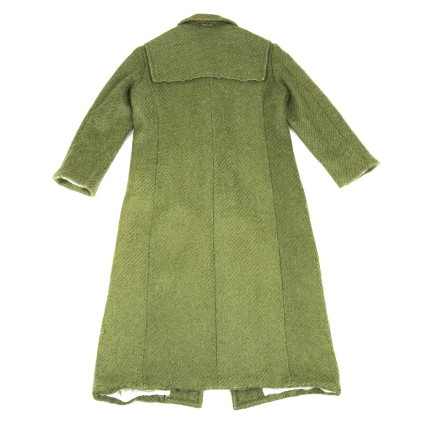 tricot COMME des GARCONS Wool Blend Yoke Switching Duffle Coat K-168023_015