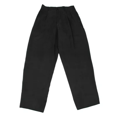 Yohji Yamamoto POUR HOMME Silk Striped Tapered Pants