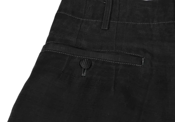 Yohji Yamamoto POUR HOMME Silk Striped Tapered Pants K-168025_014