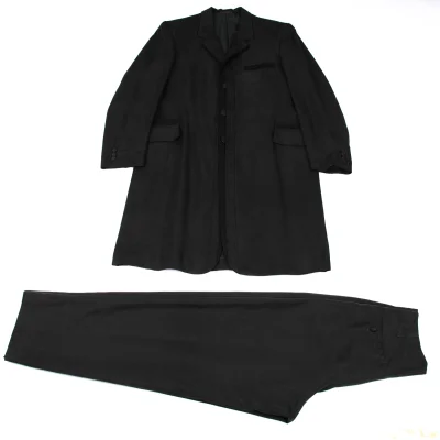 Yohji Yamamoto POUR HOMME Silk Striped Weave Jacket & Pants
