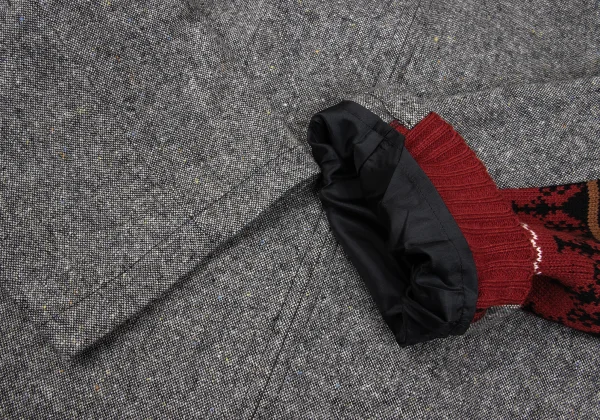 S'YTE Nordic Pattern Knit Switching Tweed Zip Jacket K-168028_005