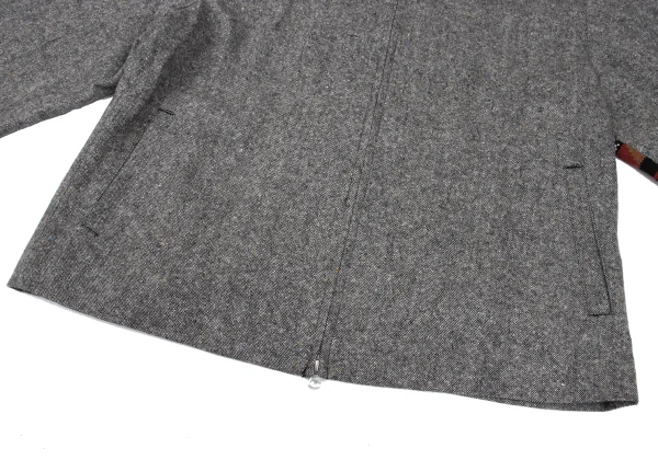 S'YTE Nordic Pattern Knit Switching Tweed Zip Jacket K-168028_006