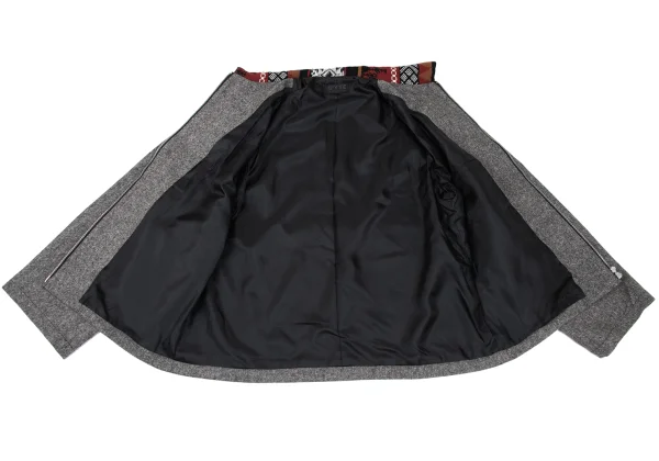 S'YTE Nordic Pattern Knit Switching Tweed Zip Jacket K-168028_009