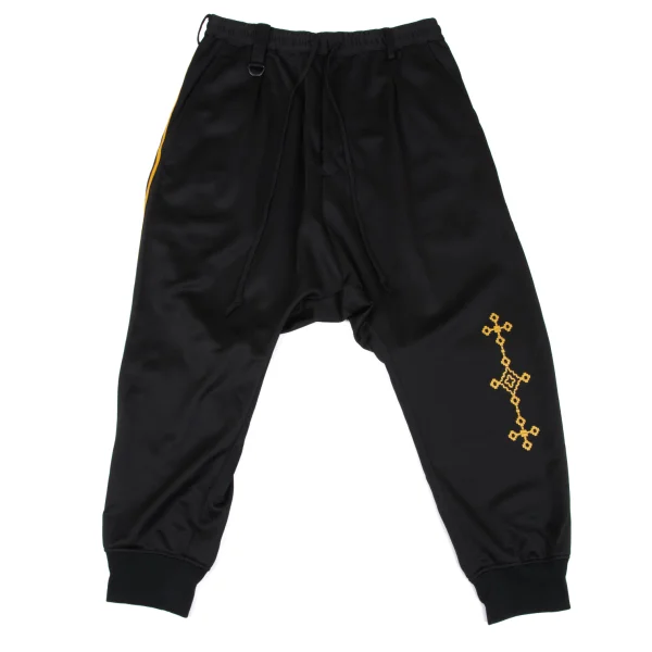 s'yte Embroidery Side Line Dropped Crotch Track Pants Black 3 K-168031_001