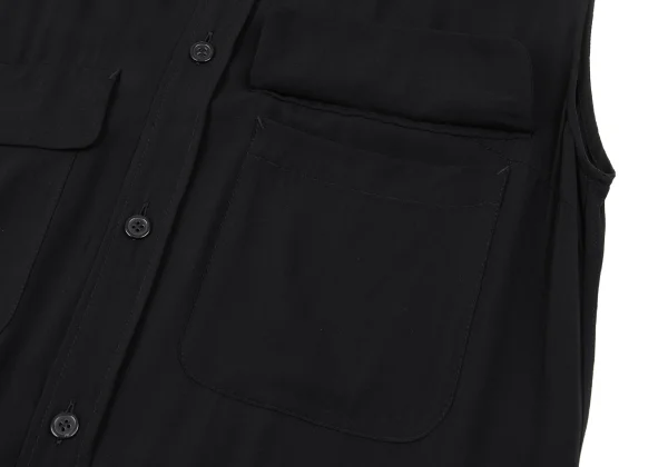 KAYO NAKAMURA by Y's Pleats Switching Sleeveless Shirt Dress K-168032_006