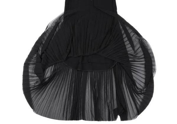 KAYO NAKAMURA by Y's Pleats Switching Sleeveless Shirt Dress K-168032_010