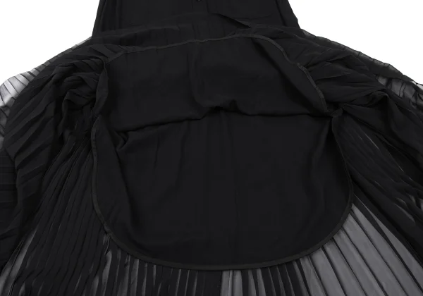 KAYO NAKAMURA by Y's Pleats Switching Sleeveless Shirt Dress K-168032_013