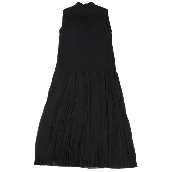 KAYO NAKAMURA by Y's Pleats Switching Sleeveless Shirt Dress K-168032_014