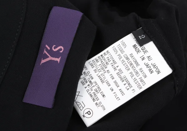 KAYO NAKAMURA by Y's Pleats Switching Sleeveless Shirt Dress K-168032_017