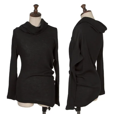 Y's LIMITED EDITION Asymmetry Wool Rib Knit Top