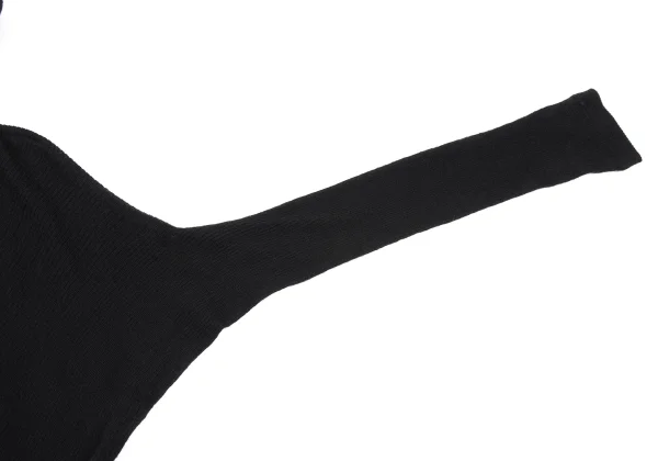 Y's LIMITED EDITION Asymmetry Wool Rib Knit Top K-168033_006