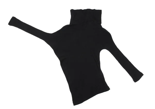 Y's LIMITED EDITION Asymmetry Wool Rib Knit Top K-168033_010