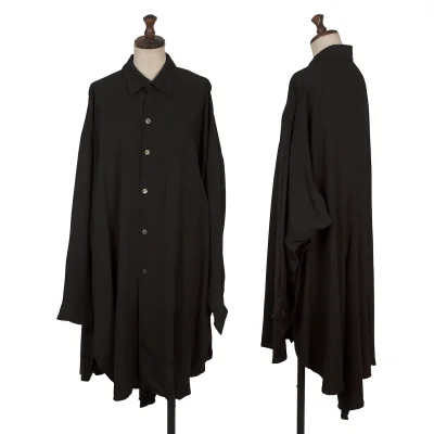 MICHIKO by Y’s Rayon Cupra Drape Shirt Dress