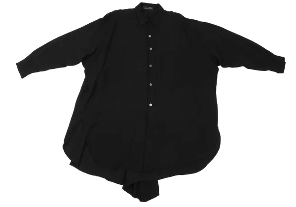 MICHIKO by Y’s Rayon Cupra Drape Shirt Dress K-168034_002