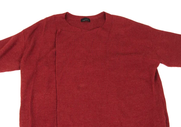 RISMAT by Y's Buttonless Wool Rib Knit Long Cardigan K-168035_003