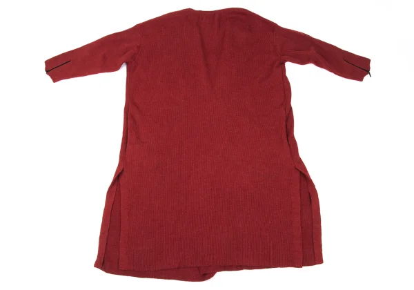 RISMAT by Y's Buttonless Wool Rib Knit Long Cardigan K-168035_012