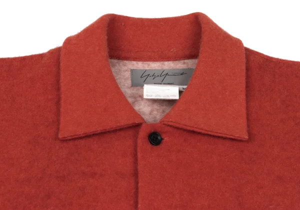 Yohji Yamamoto POUR HOMME Rokumeikan Print Brushed Wool Shirt K-168039_003