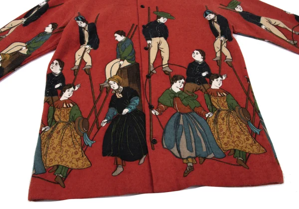 Yohji Yamamoto POUR HOMME Rokumeikan Print Brushed Wool Shirt K-168039_008