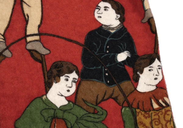 Yohji Yamamoto POUR HOMME Rokumeikan Print Brushed Wool Shirt K-168039_011