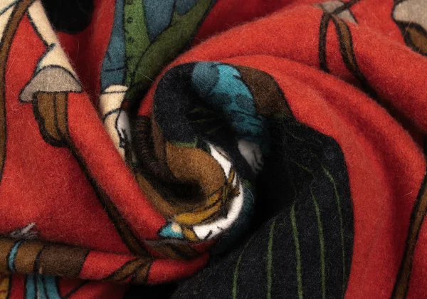 Yohji Yamamoto POUR HOMME Rokumeikan Print Brushed Wool Shirt K-168039_012