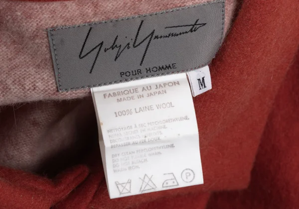 Yohji Yamamoto POUR HOMME Rokumeikan Print Brushed Wool Shirt K-168039_013