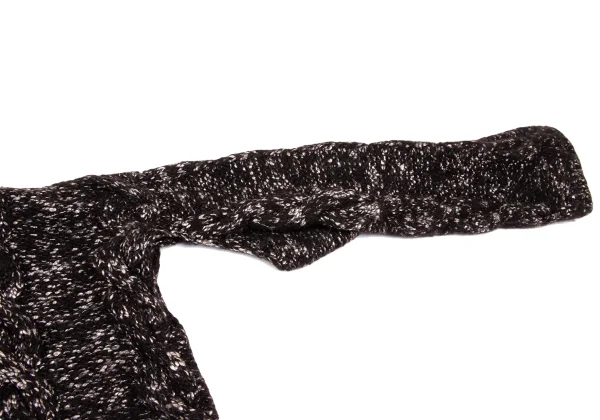 Yohji Yamamoto POUR HOMME Wool Blend Long Back High-neck Knit Sweater K-168041_006