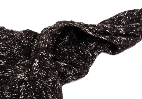 Yohji Yamamoto POUR HOMME Wool Blend Long Back High-neck Knit Sweater K-168041_007