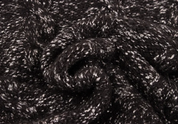 Yohji Yamamoto POUR HOMME Wool Blend Long Back High-neck Knit Sweater K-168041_013