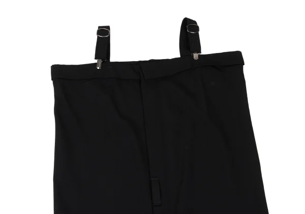 Y's Wool Gabardine Suspender Wrap Dress K-168043_003