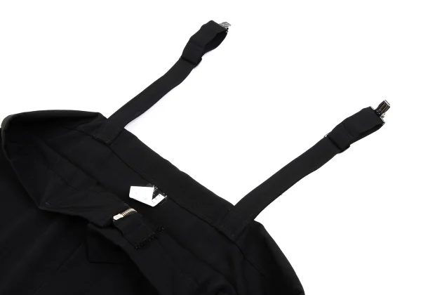 Y's Wool Gabardine Suspender Wrap Dress K-168043_006