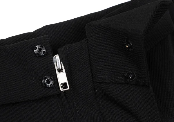 Y's Wool Gabardine Suspender Wrap Dress K-168043_007