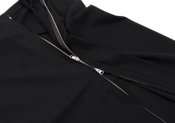 Y's Wool Gabardine Suspender Wrap Dress K-168043_010