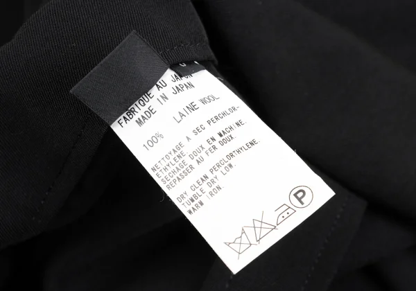 Y's Wool Gabardine Suspender Wrap Dress K-168043_015