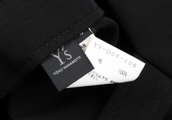 Y's Wool Gabardine Suspender Wrap Dress K-168043_016