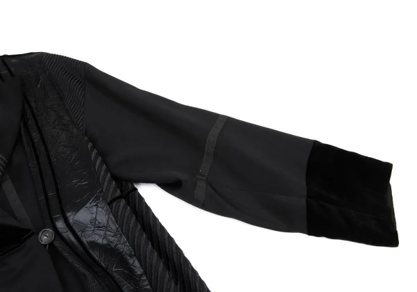 KENZO Mixed-material Patchwork Coat K-168044_006