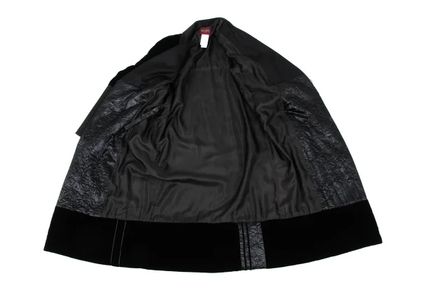 KENZO Mixed-material Patchwork Coat K-168044_014