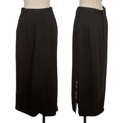 MCM Side Logo Embroidery Cupra Skirt