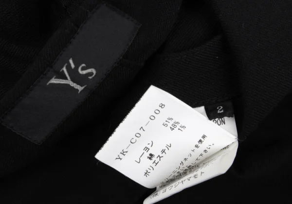 Y's Rayon Cotton Sailor Coat K-168048_015