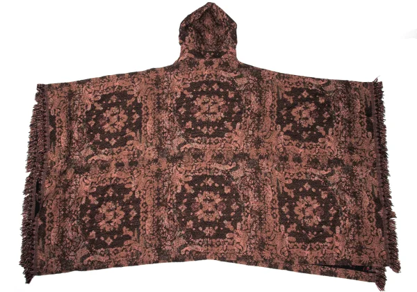 Y's Persian Pattern Jacquard Hooded Poncho K-168049_009