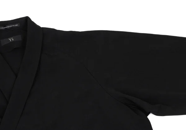 Y's Crepe de Chine Shawl Collar Coat K-168050_005