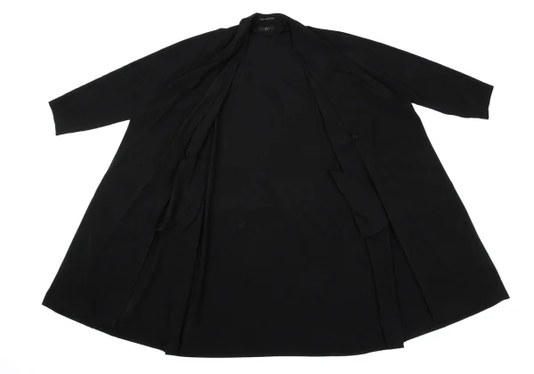 Y's Crepe de Chine Shawl Collar Coat K-168050_012