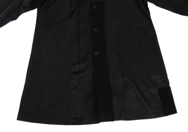 Y's Patchwork No Collar Cotton Coat K-168051_009