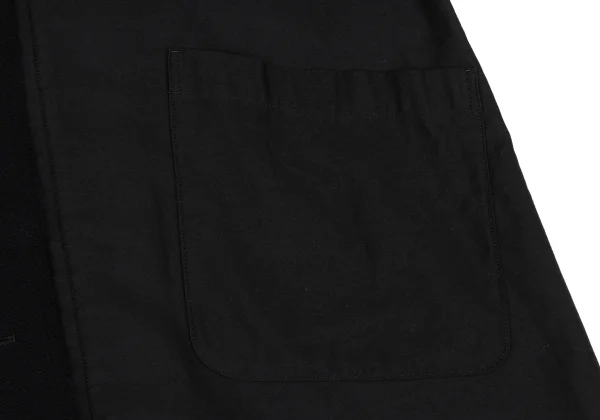 Y's Patchwork No Collar Cotton Coat K-168051_010