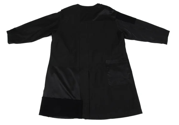 Y's Patchwork No Collar Cotton Coat K-168051_014